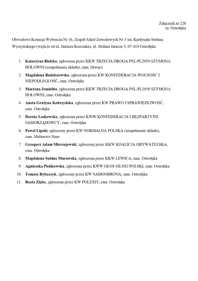 Obwodowe Komisje Wyborcze. Wybory europejskie 2024 [21.05.2024] - zdjęcie #65 - eOstroleka.pl