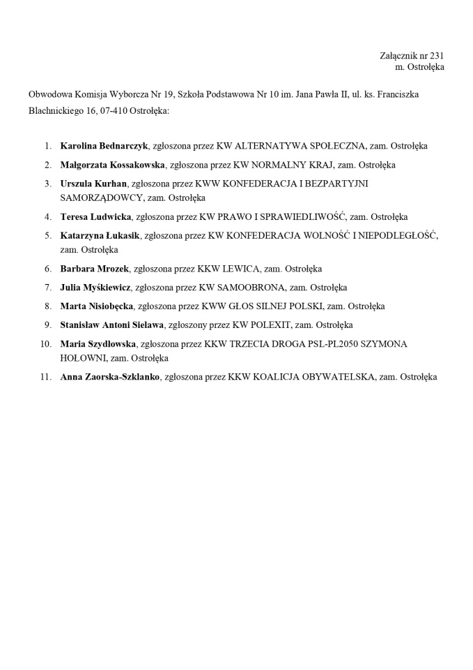 Obwodowe Komisje Wyborcze. Wybory europejskie 2024 [21.05.2024] - zdjęcie #56 - eOstroleka.pl