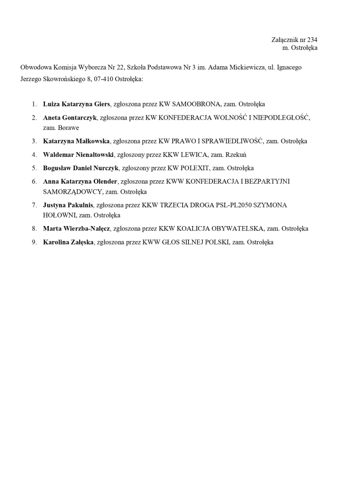 Obwodowe Komisje Wyborcze. Wybory europejskie 2024 [21.05.2024] - zdjęcie #47 - eOstroleka.pl