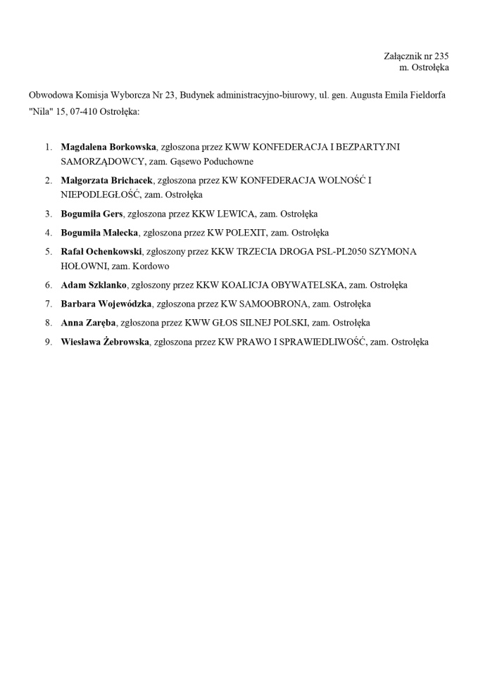 Obwodowe Komisje Wyborcze. Wybory europejskie 2024 [21.05.2024] - zdjęcie #44 - eOstroleka.pl
