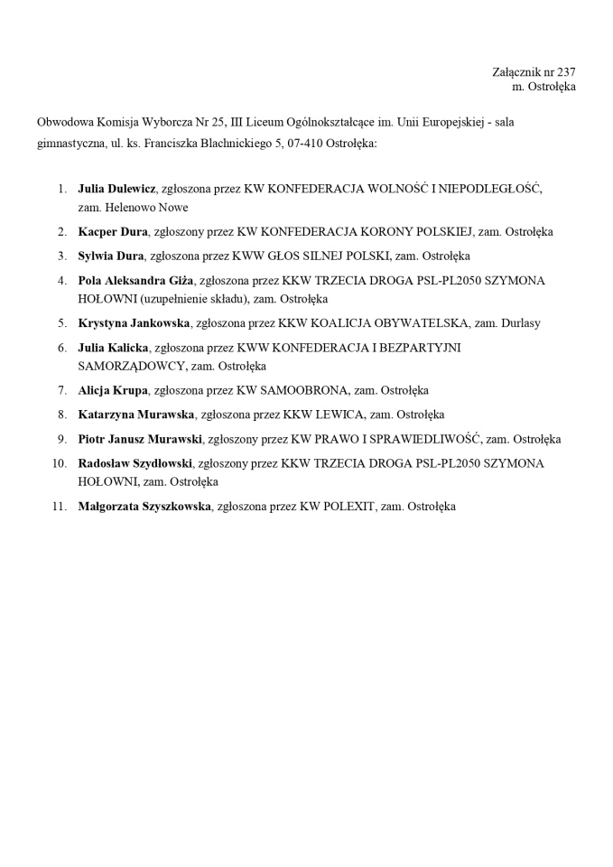 Obwodowe Komisje Wyborcze. Wybory europejskie 2024 [21.05.2024] - zdjęcie #38 - eOstroleka.pl