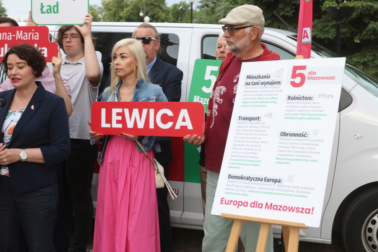 Konferencja Lewicy w Ostrołęce [25.05.2024] - zdjęcie #5 - eOstroleka.pl