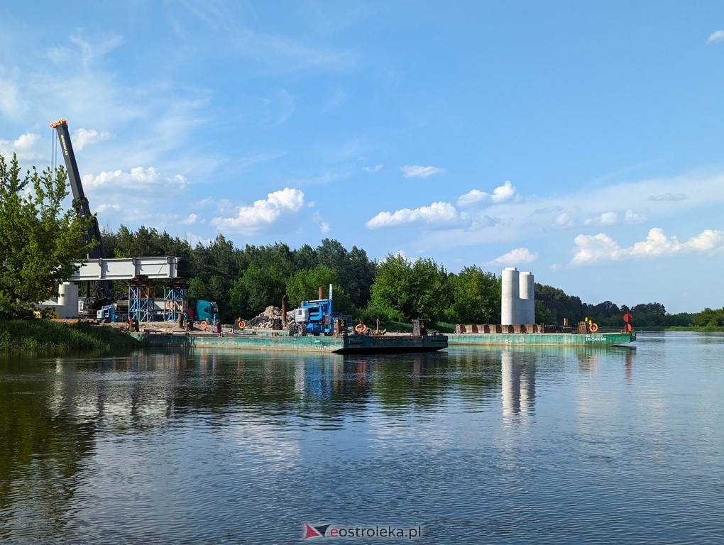 Budowa mostu w Teodorowie: Zdjęcia z perspektywy rzeki Narew [26.05.2024] - zdjęcie #22 - eOstroleka.pl