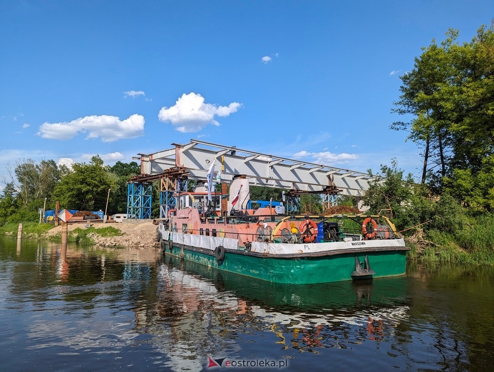 Budowa mostu w Teodorowie: Zdjęcia z perspektywy rzeki Narew [26.05.2024] - zdjęcie #17 - eOstroleka.pl