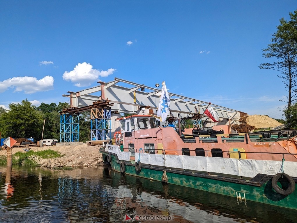 Budowa mostu w Teodorowie: Zdjęcia z perspektywy rzeki Narew [26.05.2024] - zdjęcie #16 - eOstroleka.pl