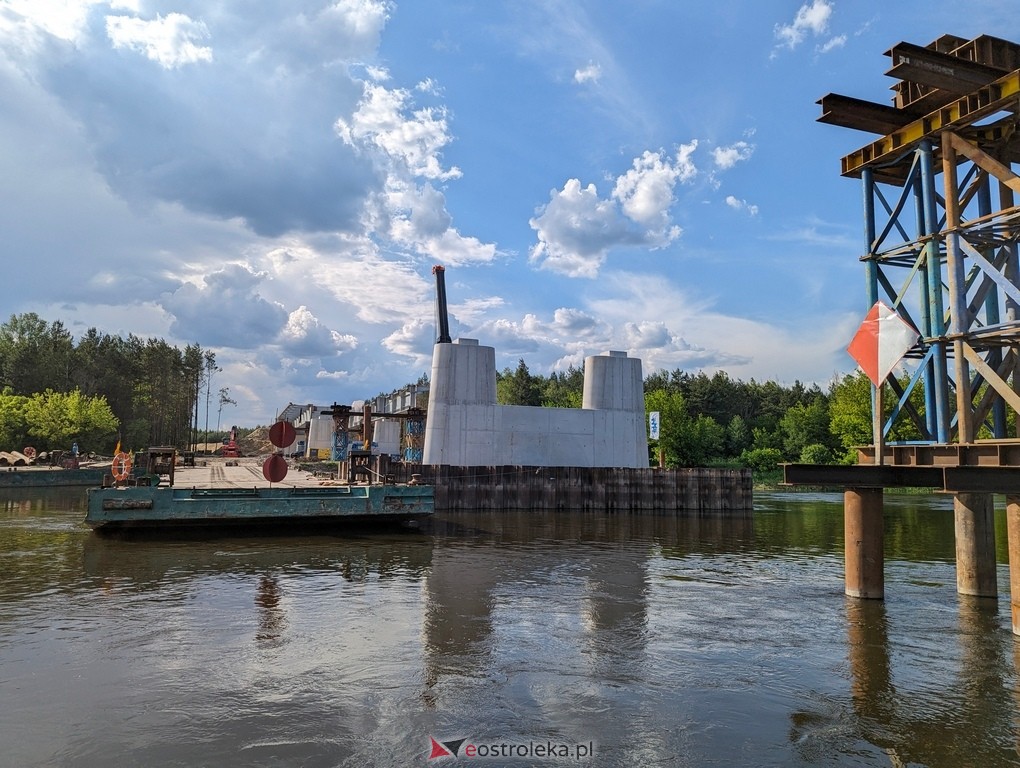 Budowa mostu w Teodorowie: Zdjęcia z perspektywy rzeki Narew [26.05.2024] - zdjęcie #13 - eOstroleka.pl