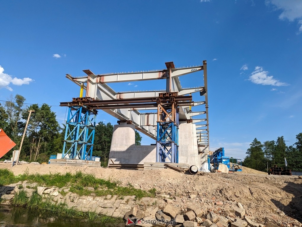 Budowa mostu w Teodorowie: Zdjęcia z perspektywy rzeki Narew [26.05.2024] - zdjęcie #12 - eOstroleka.pl