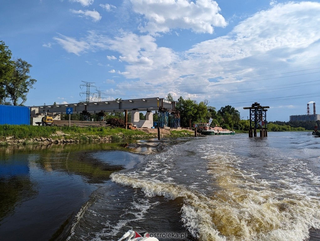Budowa mostu w Teodorowie: Zdjęcia z perspektywy rzeki Narew [26.05.2024] - zdjęcie #2 - eOstroleka.pl