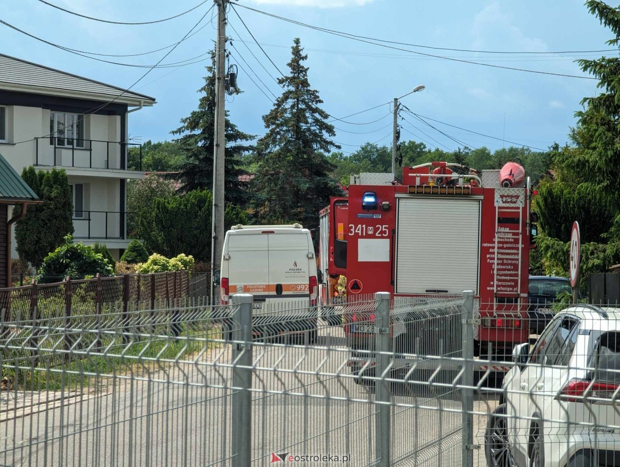 Uszkodzony przewód gazowy w Tobolicach [01.06.2024] - zdjęcie #8 - eOstroleka.pl