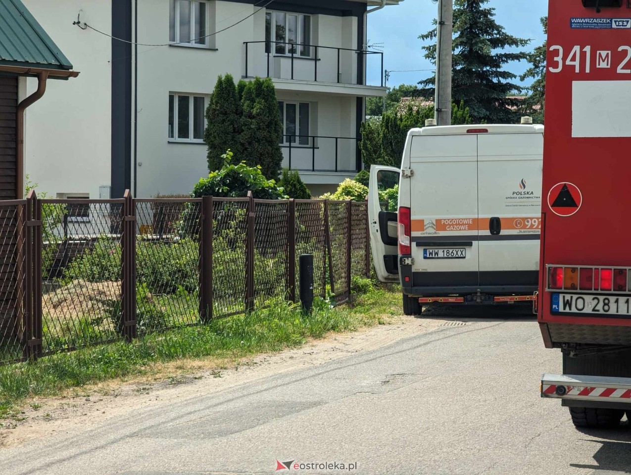 Uszkodzony przewód gazowy w Tobolicach [01.06.2024] - zdjęcie #6 - eOstroleka.pl