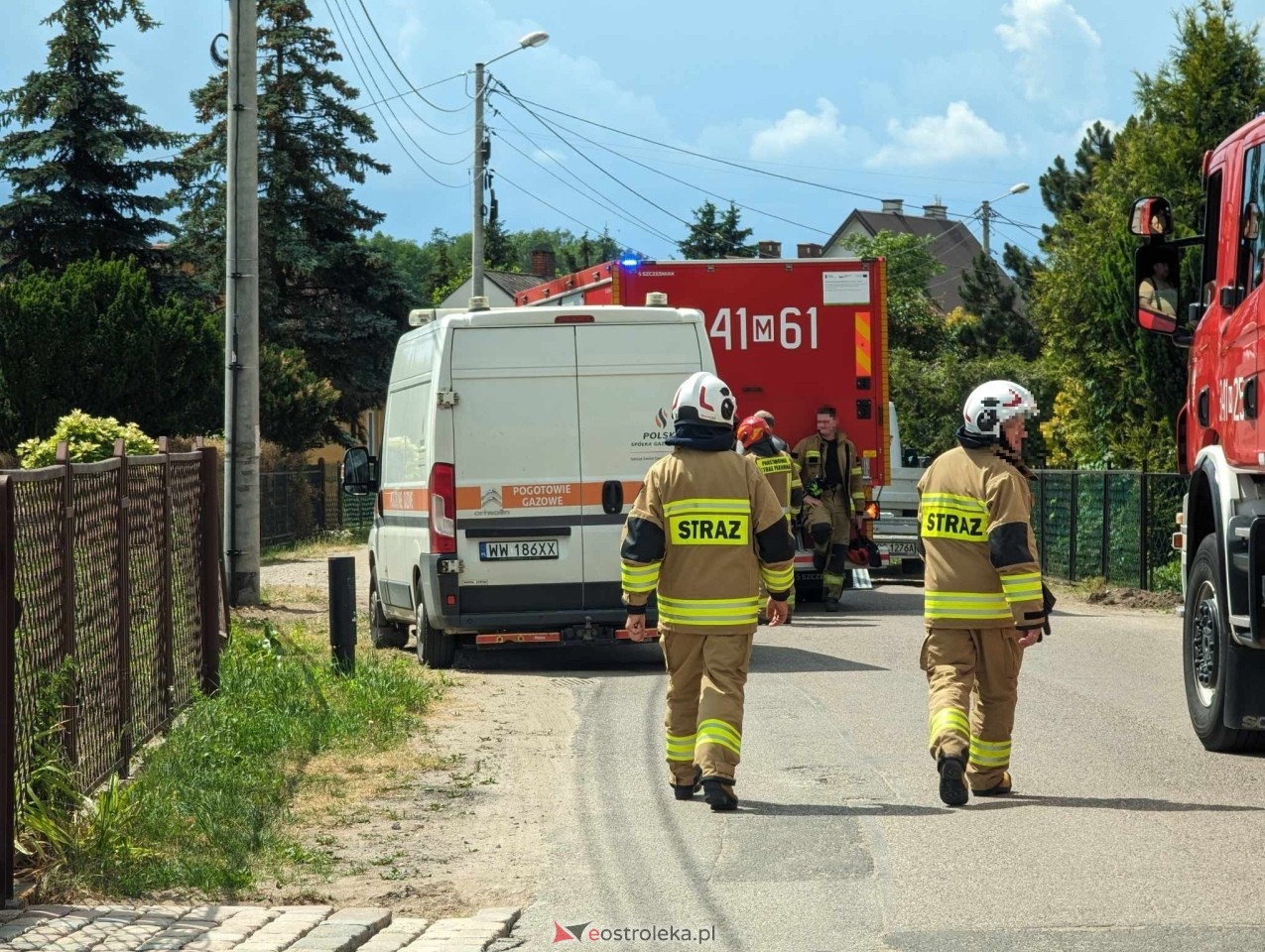 Uszkodzony przewód gazowy w Tobolicach [01.06.2024] - zdjęcie #3 - eOstroleka.pl