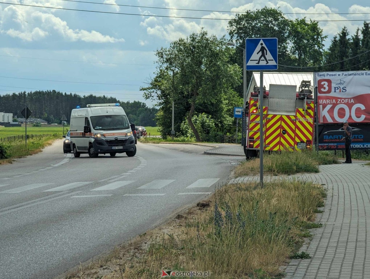 Uszkodzony przewód gazowy w Tobolicach [01.06.2024] - zdjęcie #1 - eOstroleka.pl