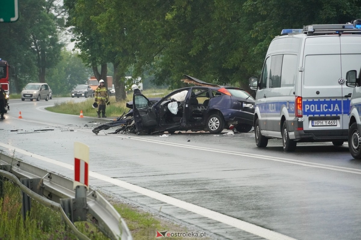 Śmiertelny wypadek w Kordowie na dk-61 [06.06.2024] - zdjęcie #2 - eOstroleka.pl