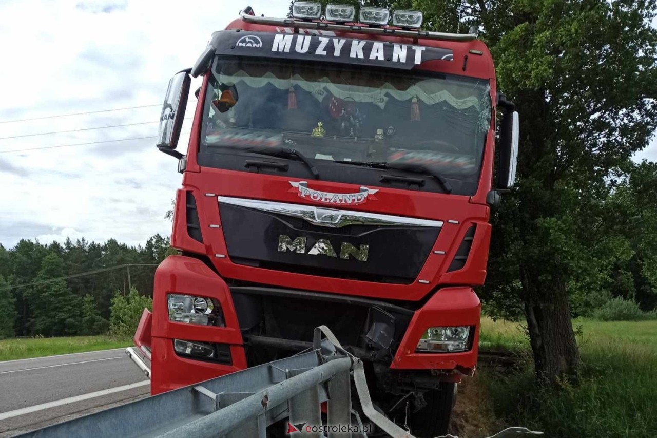 Wypadek na DK-61 w Żebrach Perosach [12.06.2024] - zdjęcie #1 - eOstroleka.pl