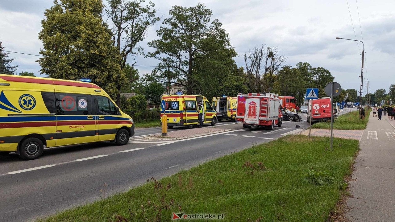 Wypadek na ulicy Traugutta w Ostrołęce [13.06.2024] - zdjęcie #10 - eOstroleka.pl