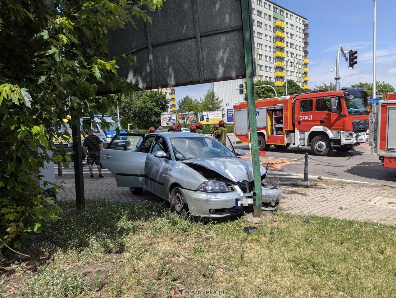 Wypadek w Ostrołęce [22.06.2024] - zdjęcie #13 - eOstroleka.pl