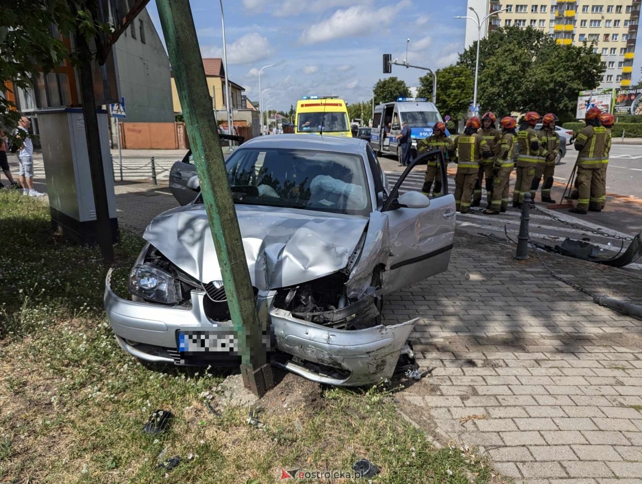 Wypadek w Ostrołęce [22.06.2024] - zdjęcie #9 - eOstroleka.pl