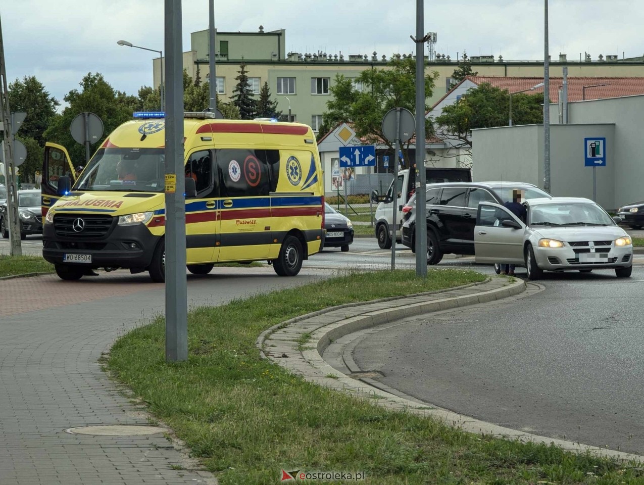 Wypadek na Targowej [24.06.2024] - zdjęcie #5 - eOstroleka.pl