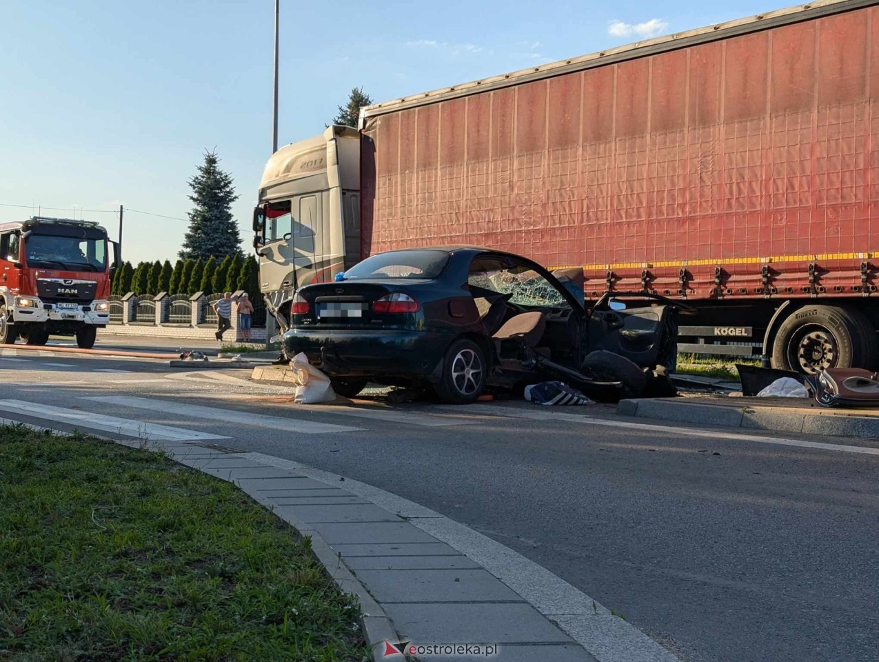 Wypadek na Ostrowskiej w Ostrołęce [29.06.2024] - zdjęcie #30 - eOstroleka.pl