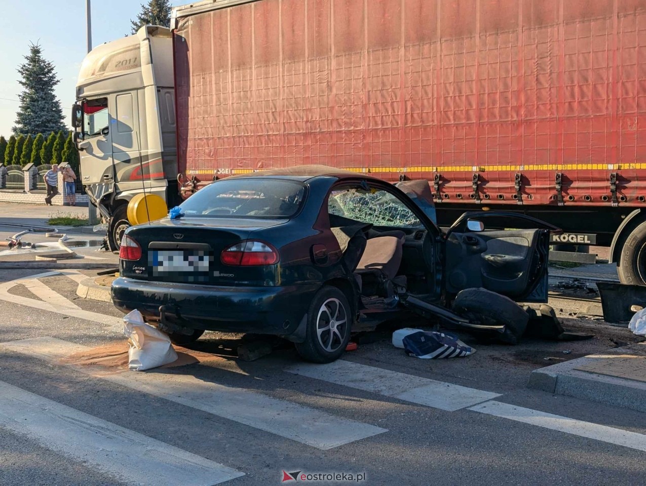 Wypadek na Ostrowskiej w Ostrołęce [29.06.2024] - zdjęcie #26 - eOstroleka.pl