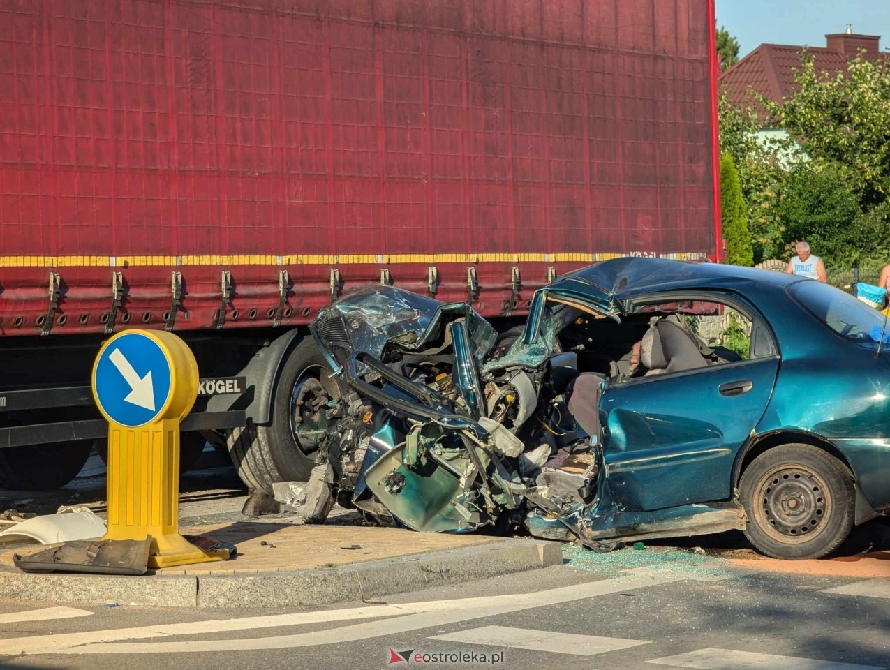 Wypadek na Ostrowskiej w Ostrołęce [29.06.2024] - zdjęcie #17 - eOstroleka.pl