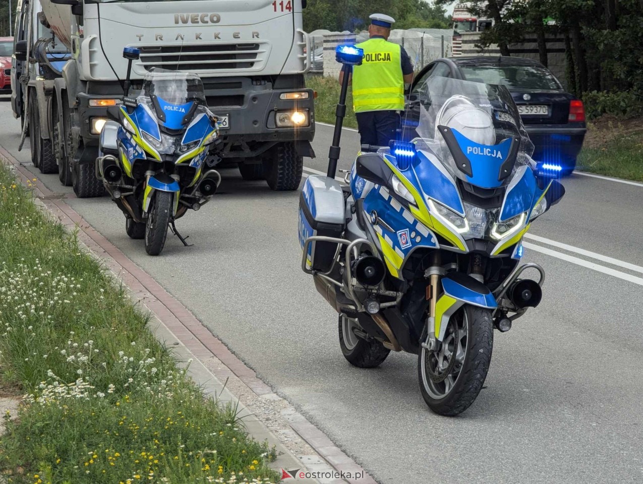 Wypadek w Krukach [3.07.2024] - zdjęcie #6 - eOstroleka.pl