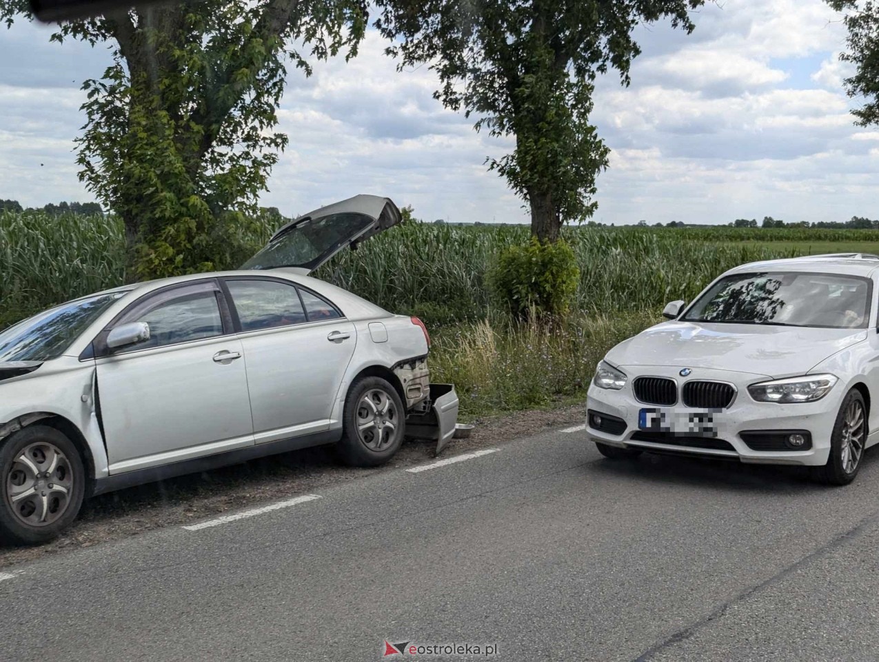 Kolizja na DK 53 w Dylewie [04.07.2024] - zdjęcie #21 - eOstroleka.pl
