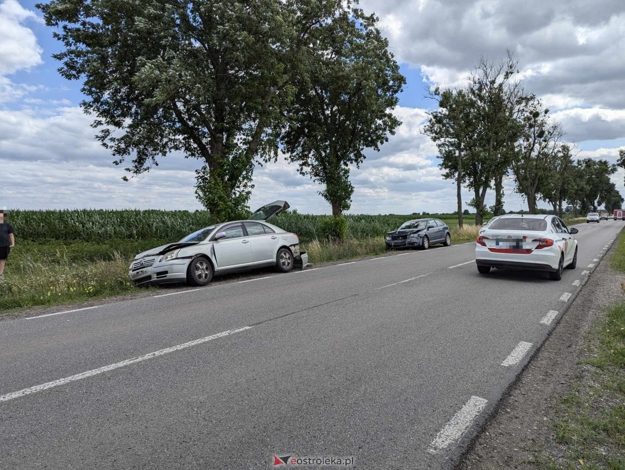 Kolizja na DK 53 w Dylewie [04.07.2024] - zdjęcie #18 - eOstroleka.pl