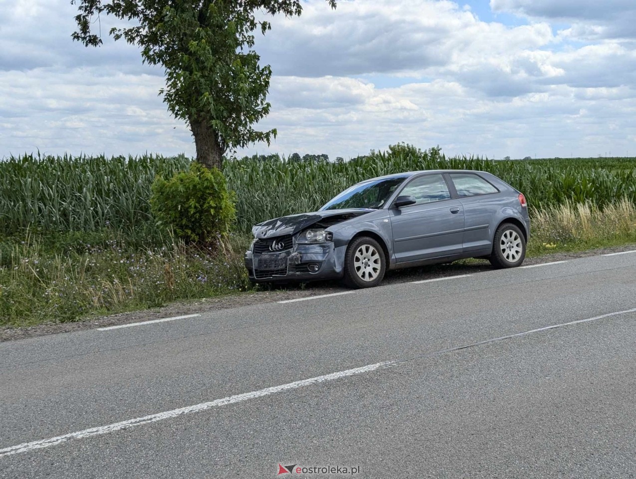 Kolizja na DK 53 w Dylewie [04.07.2024] - zdjęcie #14 - eOstroleka.pl