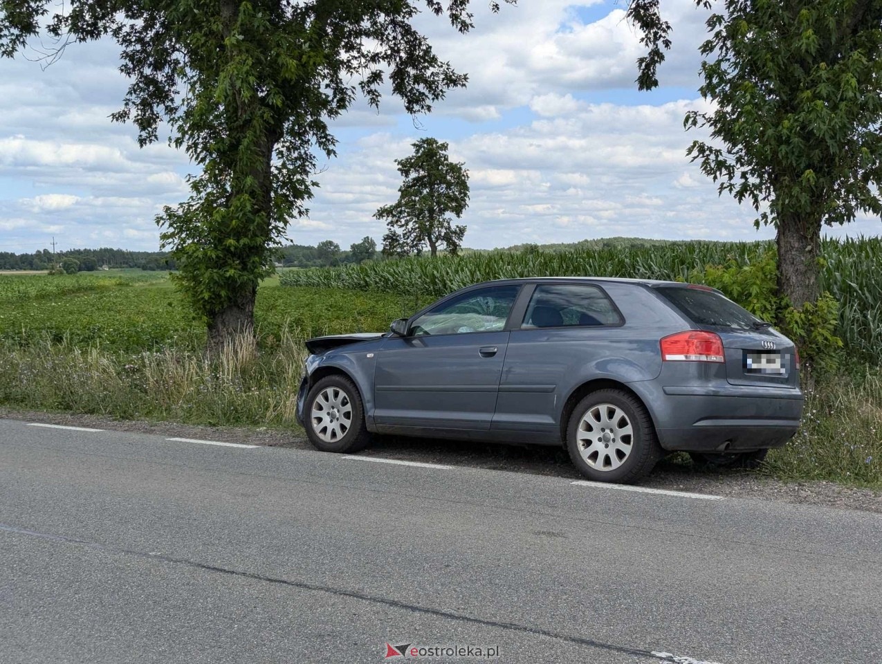 Kolizja na DK 53 w Dylewie [04.07.2024] - zdjęcie #5 - eOstroleka.pl