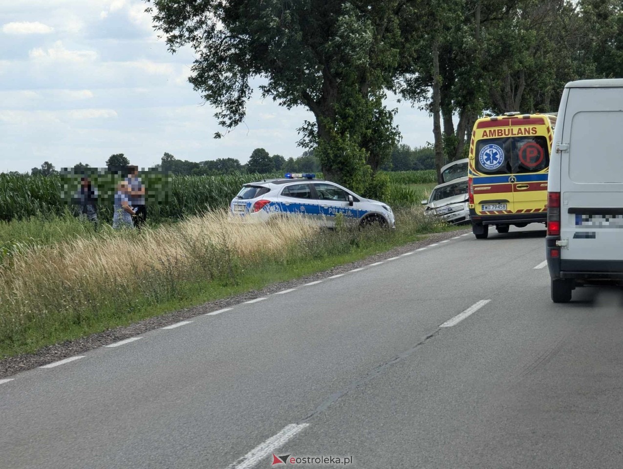 Kolizja na DK 53 w Dylewie [04.07.2024] - zdjęcie #4 - eOstroleka.pl