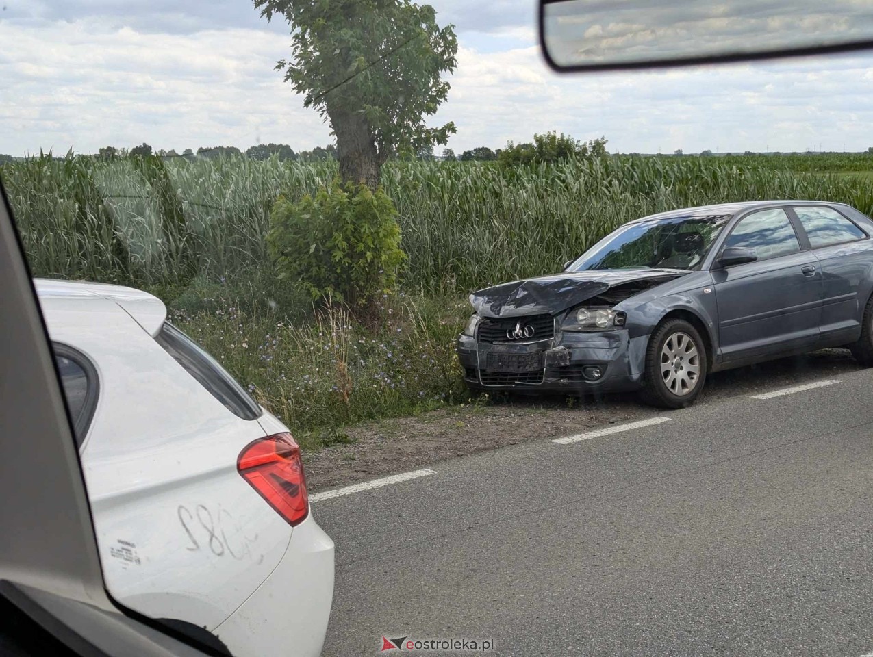 Kolizja na DK 53 w Dylewie [04.07.2024] - zdjęcie #2 - eOstroleka.pl