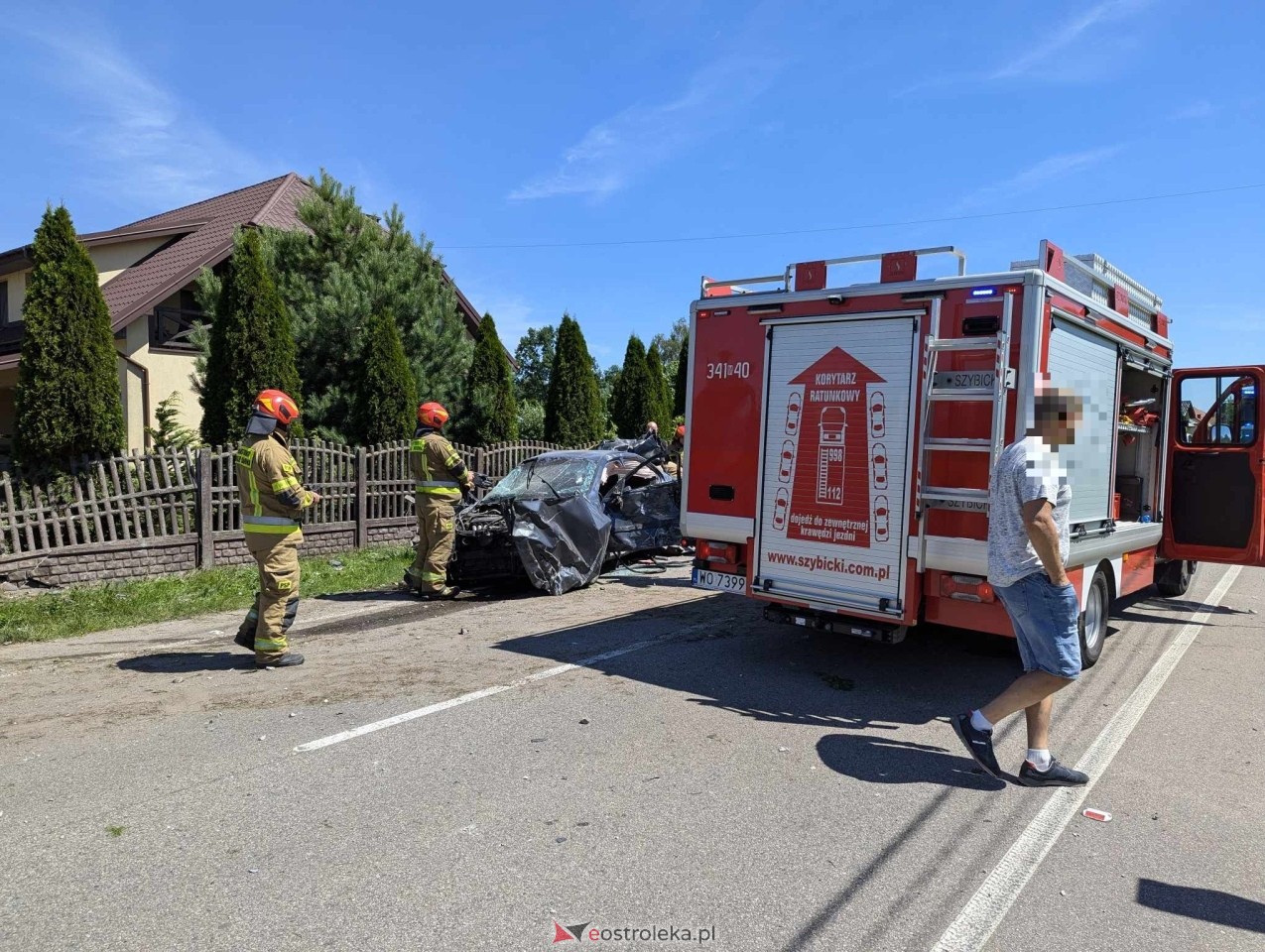 Wypadek w Czarnowcu [06.07.2024] - zdjęcie #2 - eOstroleka.pl