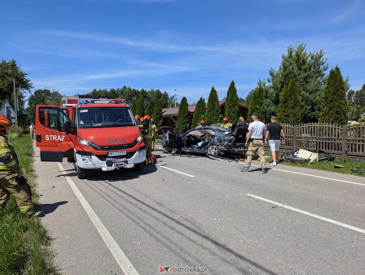 Wypadek w Czarnowcu [06.07.2024] - zdjęcie #4 - eOstroleka.pl