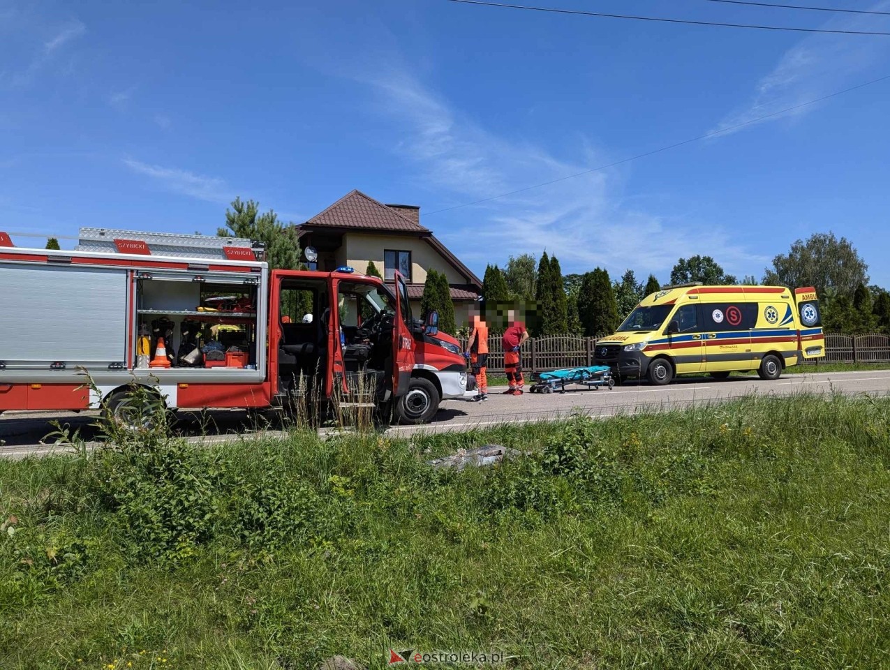 Wypadek w Czarnowcu [06.07.2024] - zdjęcie #15 - eOstroleka.pl