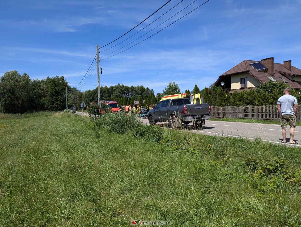 Wypadek w Czarnowcu [06.07.2024] - zdjęcie #14 - eOstroleka.pl