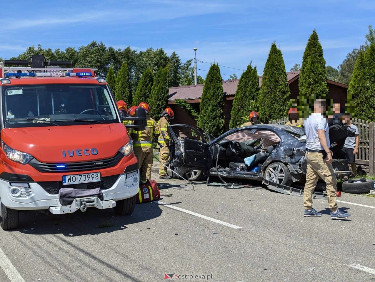 Wypadek w Czarnowcu [06.07.2024] - zdjęcie #5 - eOstroleka.pl