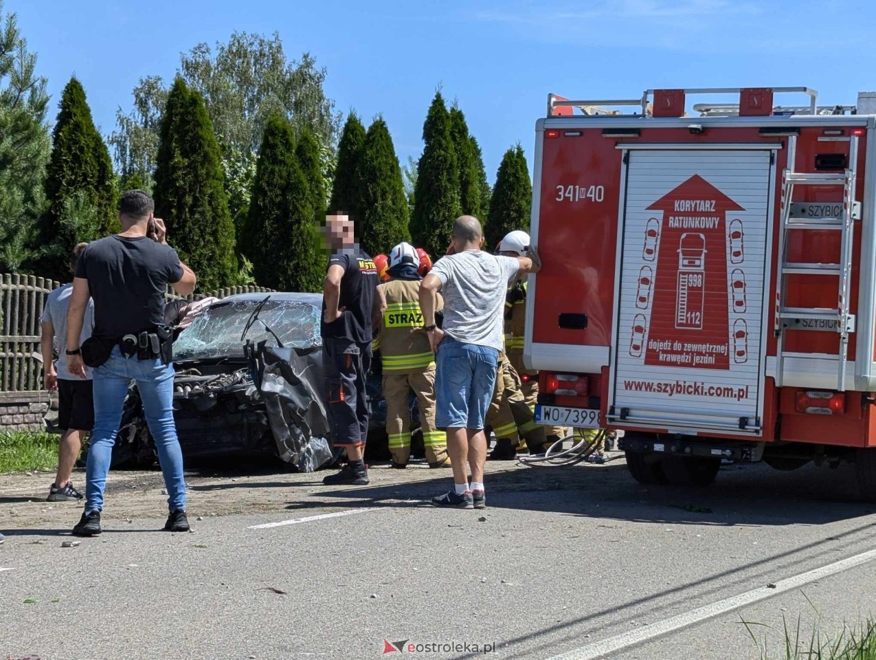 Wypadek w Czarnowcu [06.07.2024] - zdjęcie #13 - eOstroleka.pl
