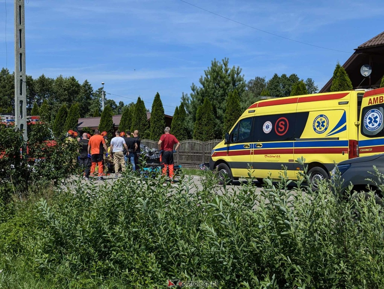 Wypadek w Czarnowcu [06.07.2024] - zdjęcie #12 - eOstroleka.pl