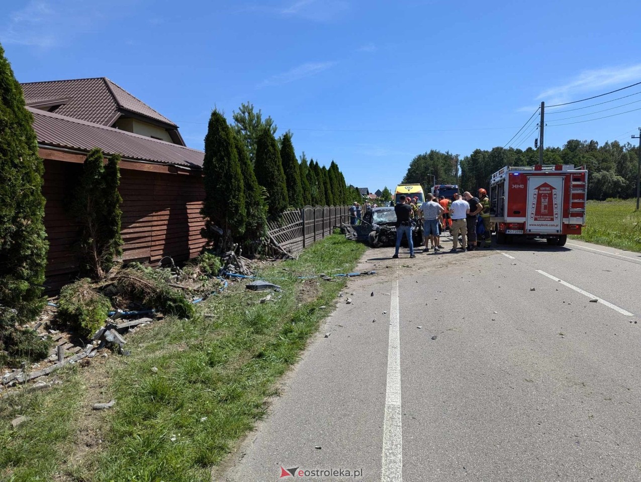 Wypadek w Czarnowcu [06.07.2024] - zdjęcie #11 - eOstroleka.pl