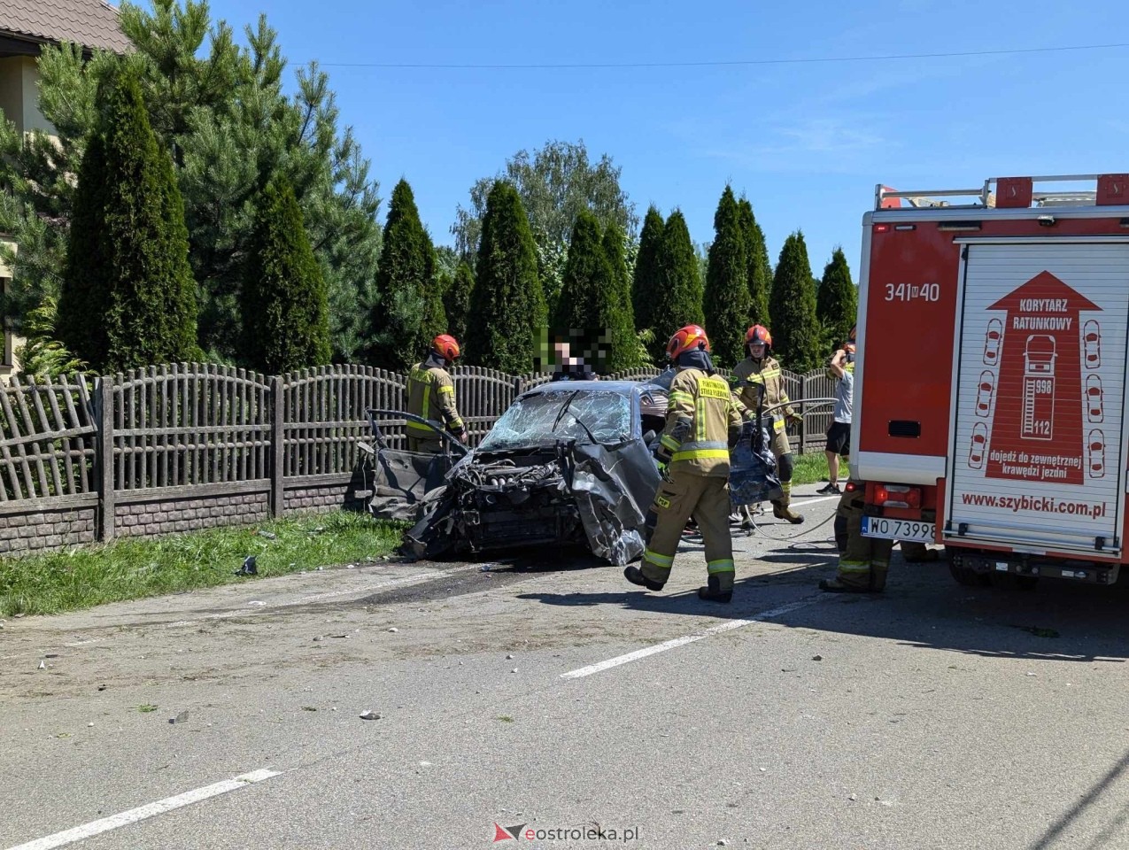 Wypadek w Czarnowcu [06.07.2024] - zdjęcie #6 - eOstroleka.pl