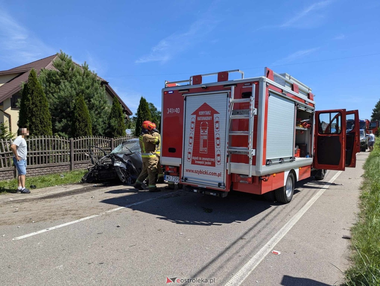 Wypadek w Czarnowcu [06.07.2024] - zdjęcie #1 - eOstroleka.pl