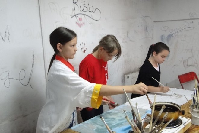 Warsztaty plastyczne w OCK (12.VII.2011) - zdjęcie #6 - eOstroleka.pl