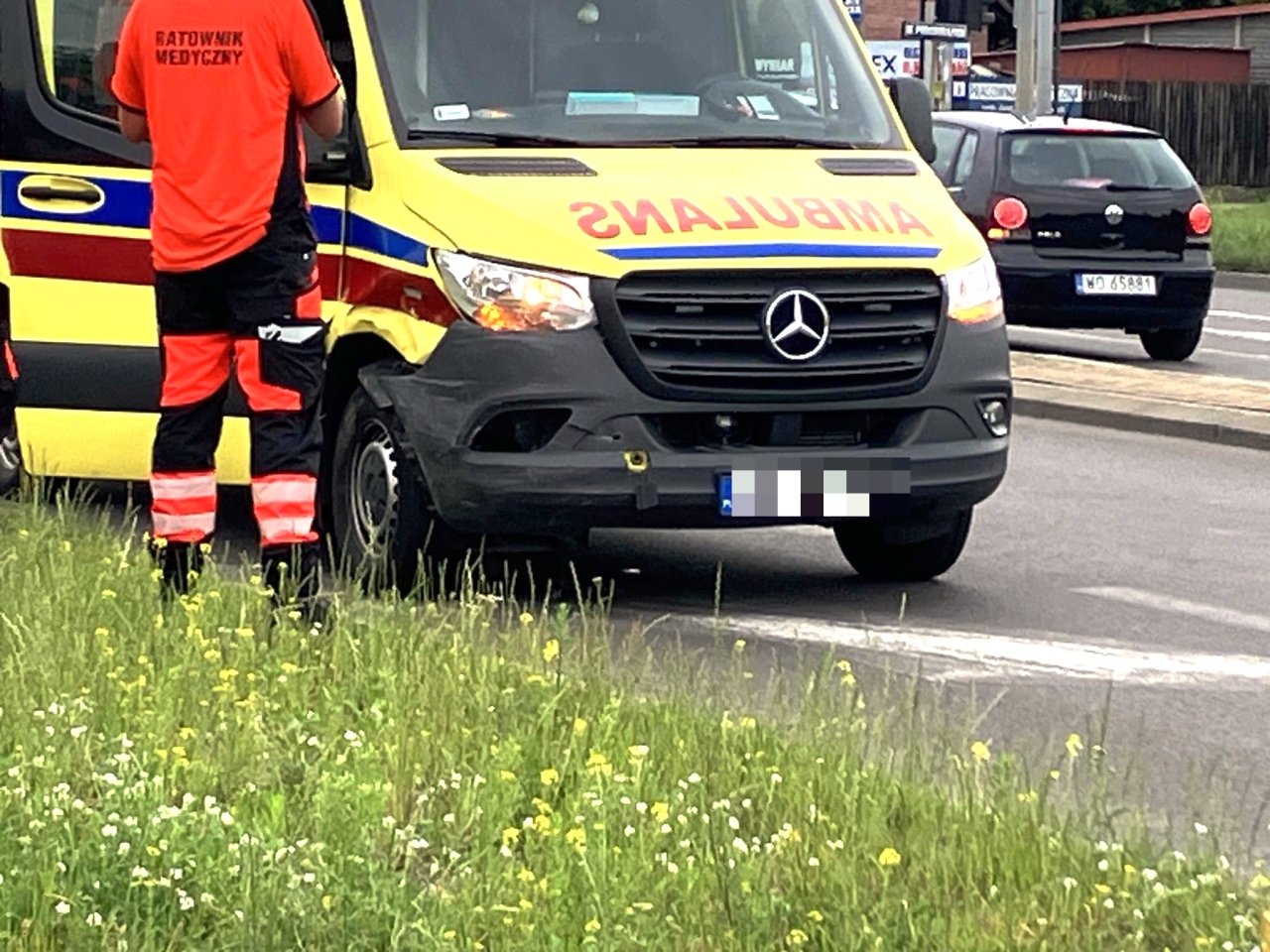 Zderzenie przy Traugutta/Witosa [07.07.2024] - zdjęcie #5 - eOstroleka.pl