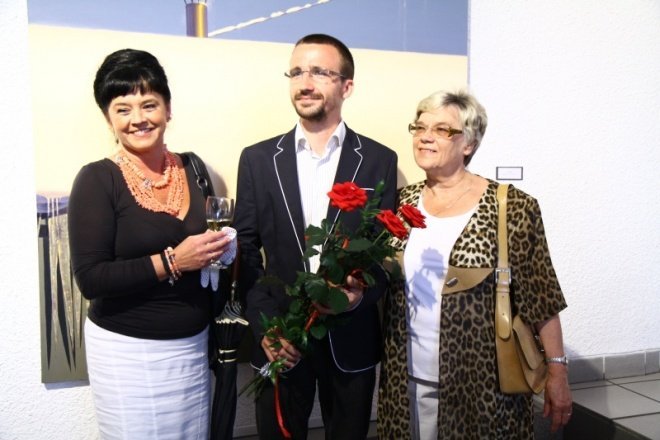 Wernisaż wystawy malarstwa Radosława Jastrzębskiego - zdjęcie #11 - eOstroleka.pl