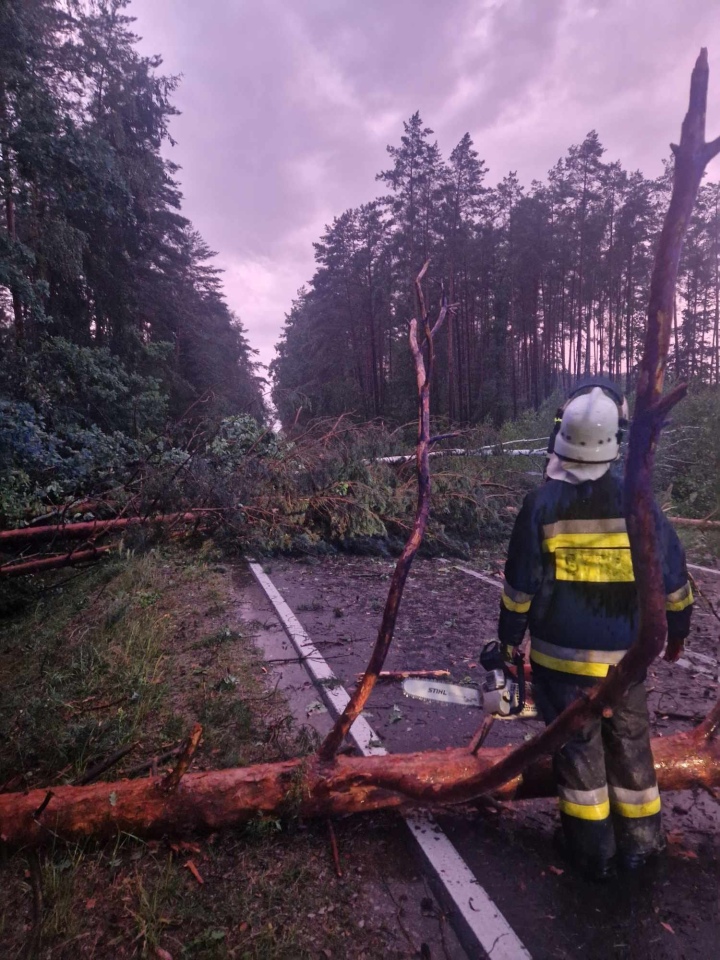 Usuwanie skutków nawałnicy w Czarni [17.07.2024] - zdjęcie #8 - eOstroleka.pl