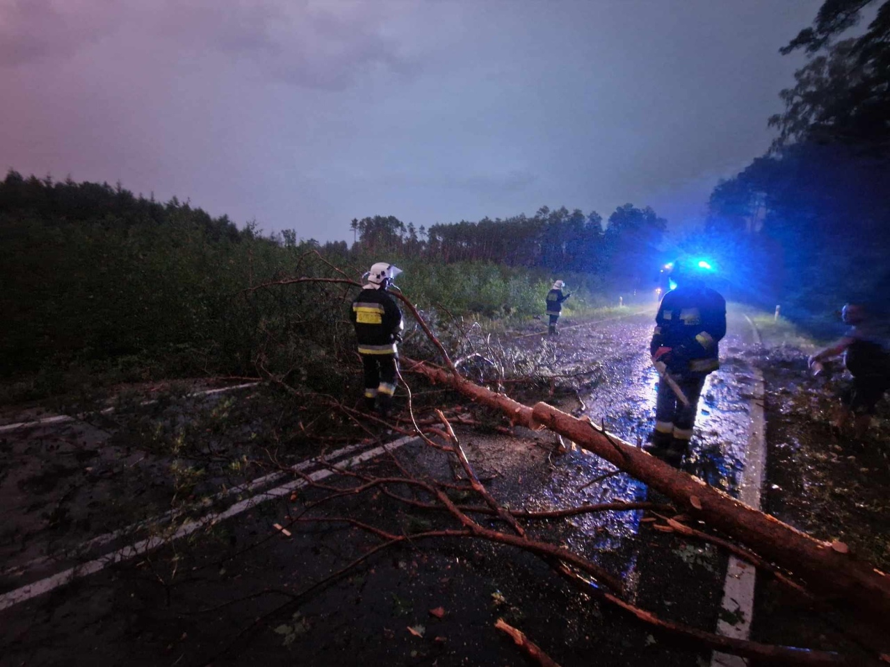 Usuwanie skutków nawałnicy w Czarni [17.07.2024] - zdjęcie #2 - eOstroleka.pl
