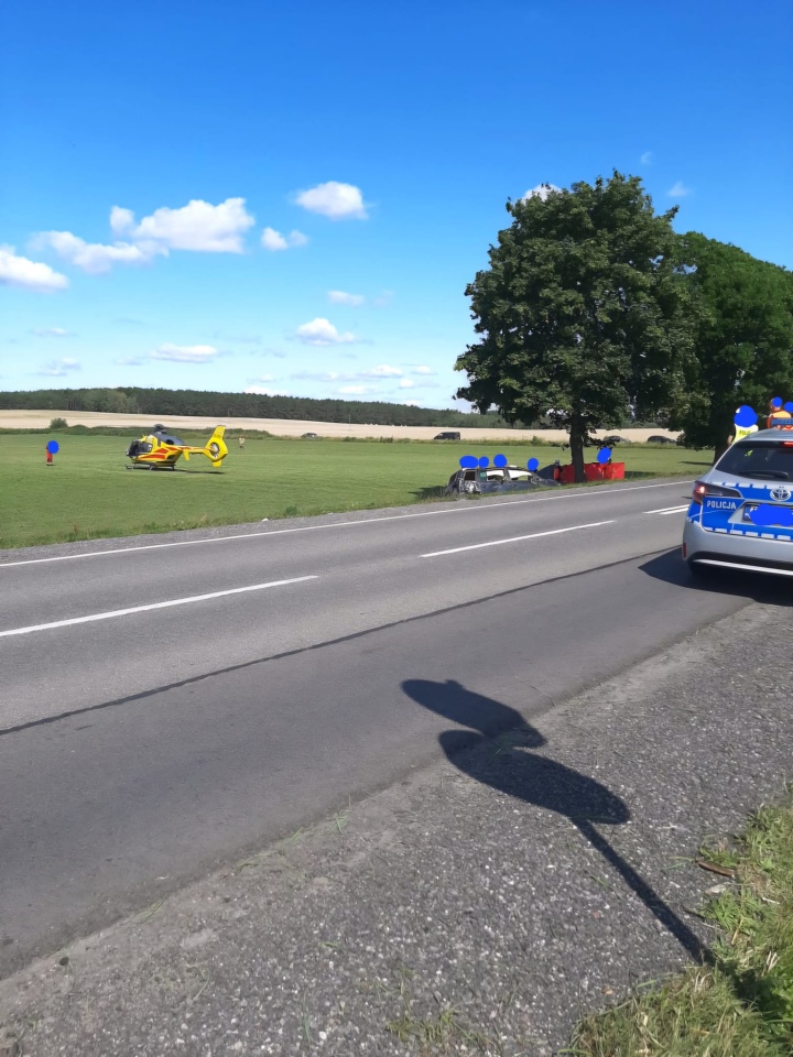 Wypadek w m. Romany Sebory [18.07.2024] - zdjęcie #8 - eOstroleka.pl