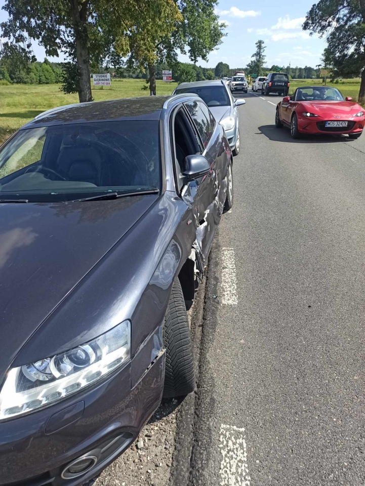 Wypadek w Łodziskach na DK-53 [20.07.2024] - zdjęcie #1 - eOstroleka.pl