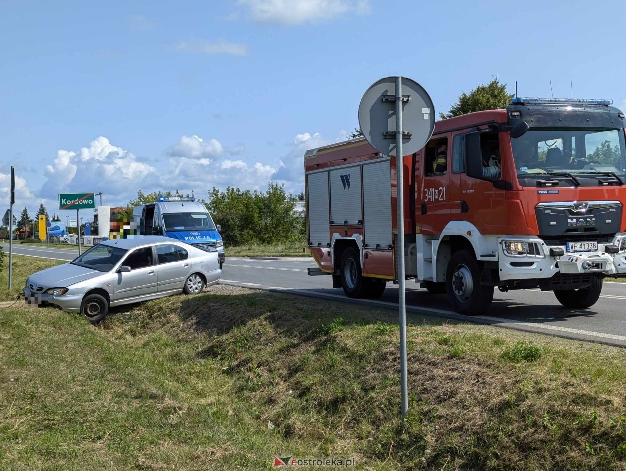 Kolizja w Grabowie [26.07.2024] - zdjęcie #6 - eOstroleka.pl